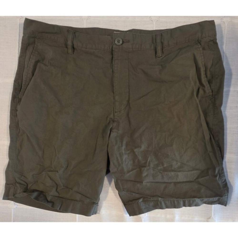 Dockers Mens Chino Shorts Olive Green Size 38 Flat Front